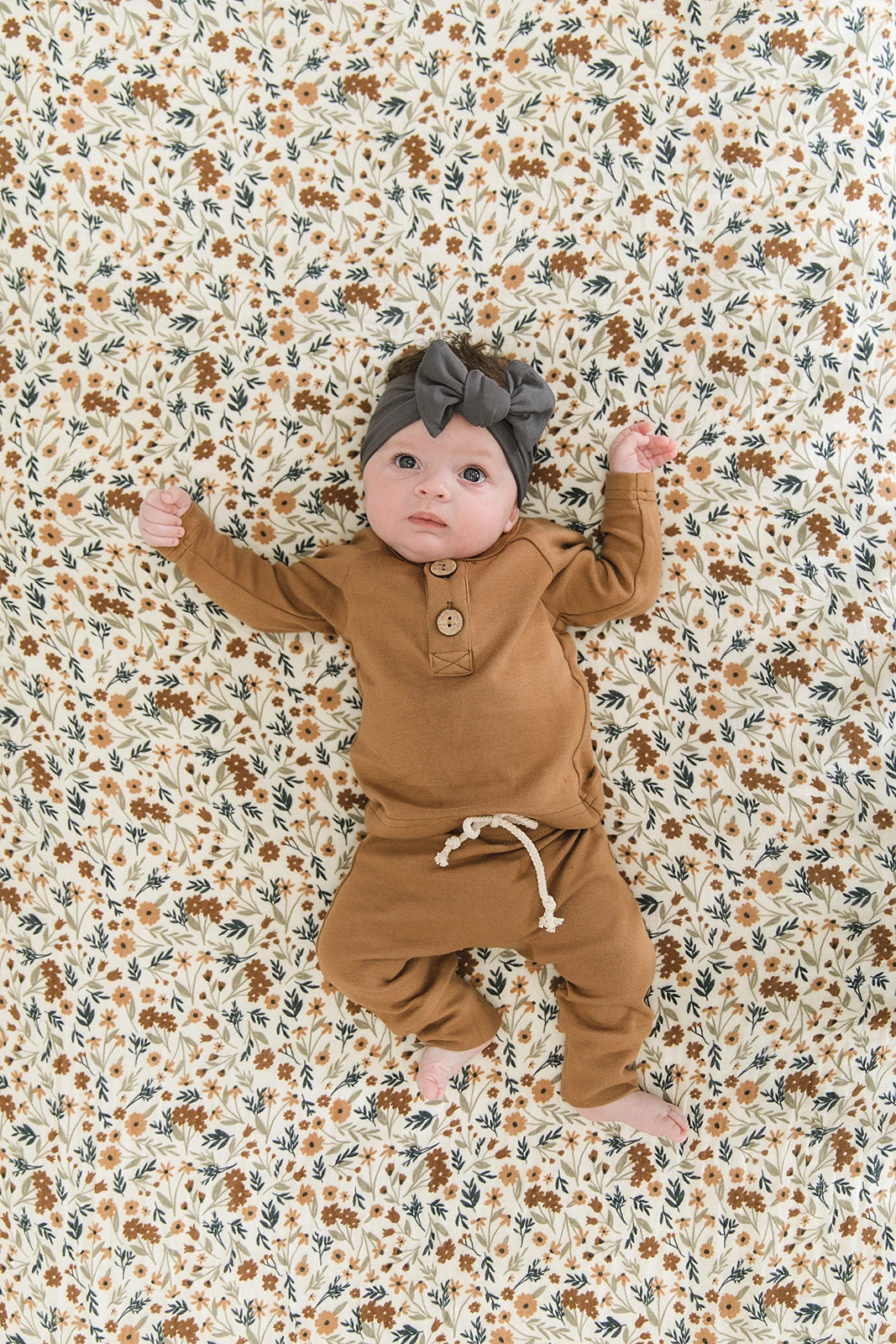 Muslin Crib Sheet | Harvest Floral 3 Muslin Crib Sheet | Harvest Floral - Image 3