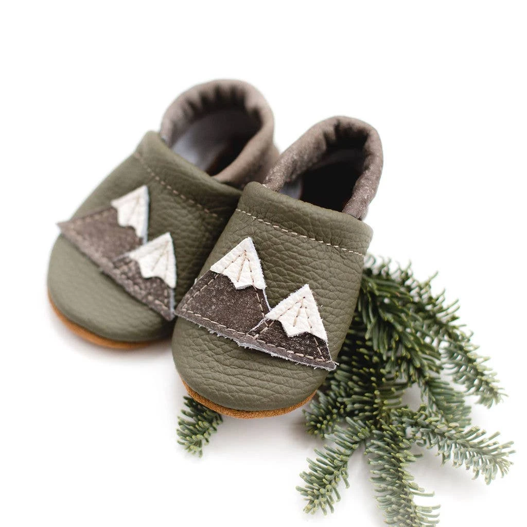 Baby Leather Shoes With Design | Lichen Mountains 1 Baby Leather Shoes With Design | Lichen Mountains