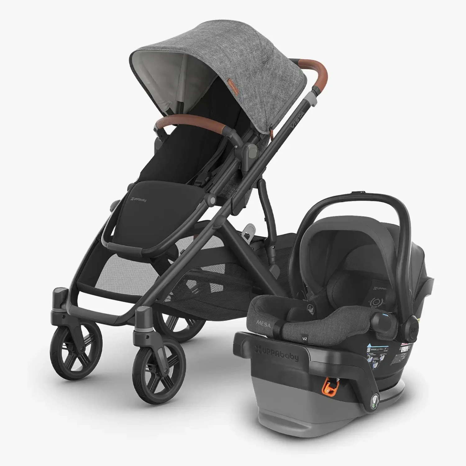 Uppababy Vista V3 Stroller + Mesa V2 Travel System 2 Uppababy Vista V3 Stroller + Mesa V2 Travel System - Image 2