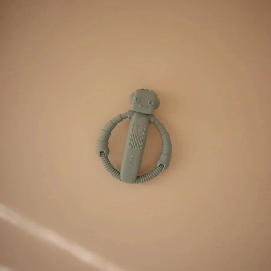 Mushie Robot Rattle Teether 4 Mushie Robot Rattle Teether - Image 4