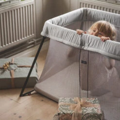 Babybjorn Travel Crib Light -Tiny Baby Essentials Store 040248 travel crib light silver campaign babybjorn1