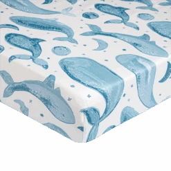 Caspian Crib Sheet | Whale