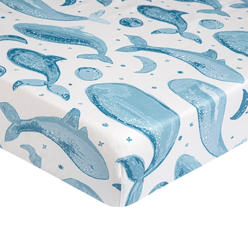 Caspian Crib Sheet | Whale 1 Caspian Crib Sheet | Whale