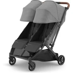 UPPAbaby Minu Duo Stroller -Tiny Baby Essentials Store 0801 MND GRY 3QLeft Sunshade 2000x2000 c4f20ff 5d3291ed da80 45b8 a65e 4fba78e2db60