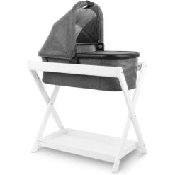 UPPAbaby Bassinet Stand -Tiny Baby Essentials Store 0903 BAS GRY on0901 BST WHT 2000x2902 44b294b