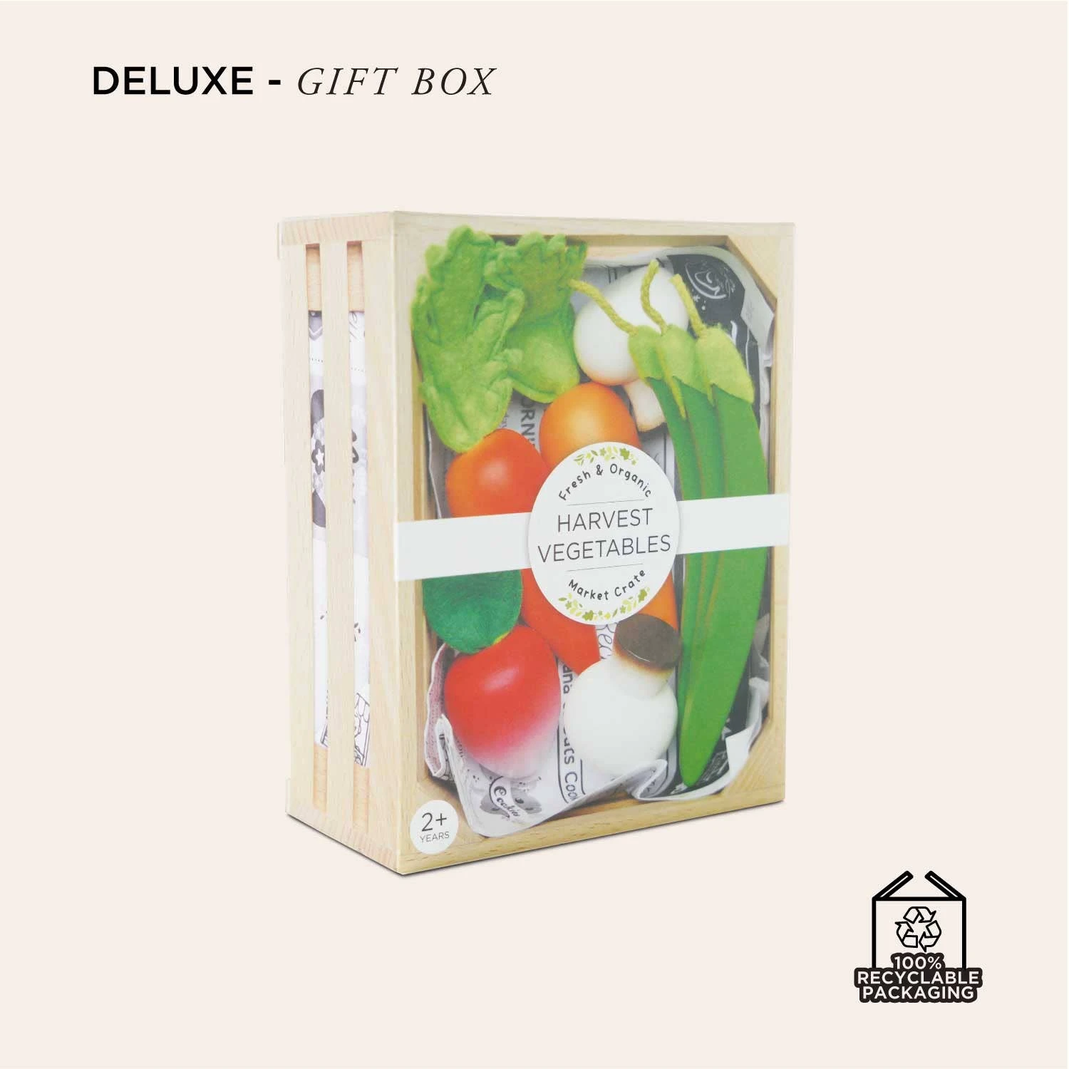 Le Toy Van Harvest Vegetables Wooden Market Crate 6 Le Toy Van Harvest Vegetables Wooden Market Crate - Image 6