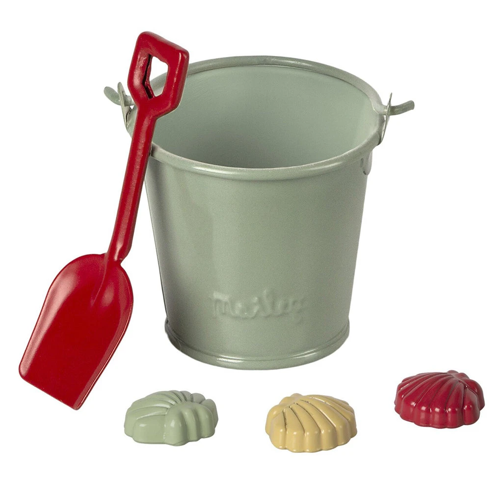 Maileg Sand Bucket With Molds 1 Maileg Sand Bucket With Molds