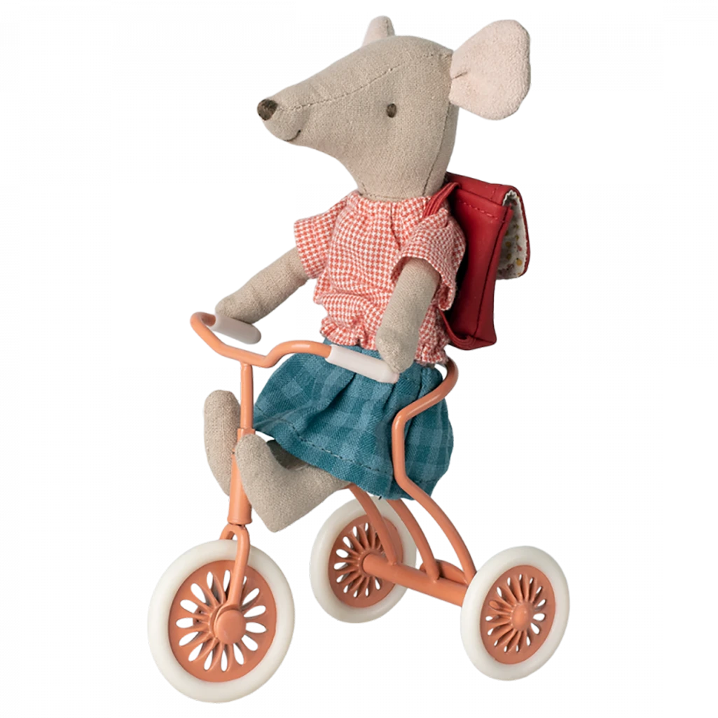 Maileg Tricycle | Coral 4 Maileg Tricycle | Coral - Image 4