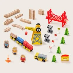Wooden Track Trains 55 Pcs 9 Wooden Track Trains 55 Pcs -Tiny Baby Essentials Store 2 7ceef8a2 b12b 4697 b285 9871534abe55
