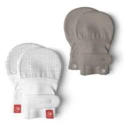 GoumiMitts, 2-Pack 11 GoumiMitts, 2-Pack -Tiny Baby Essentials Store 2pk pewter drops gray