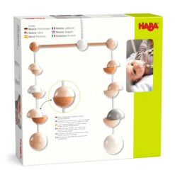 HABA Wooden Mobile Dots 12 HABA Wooden Mobile Dots -Tiny Baby Essentials Store 305984 wooden mobile dots pkg 1