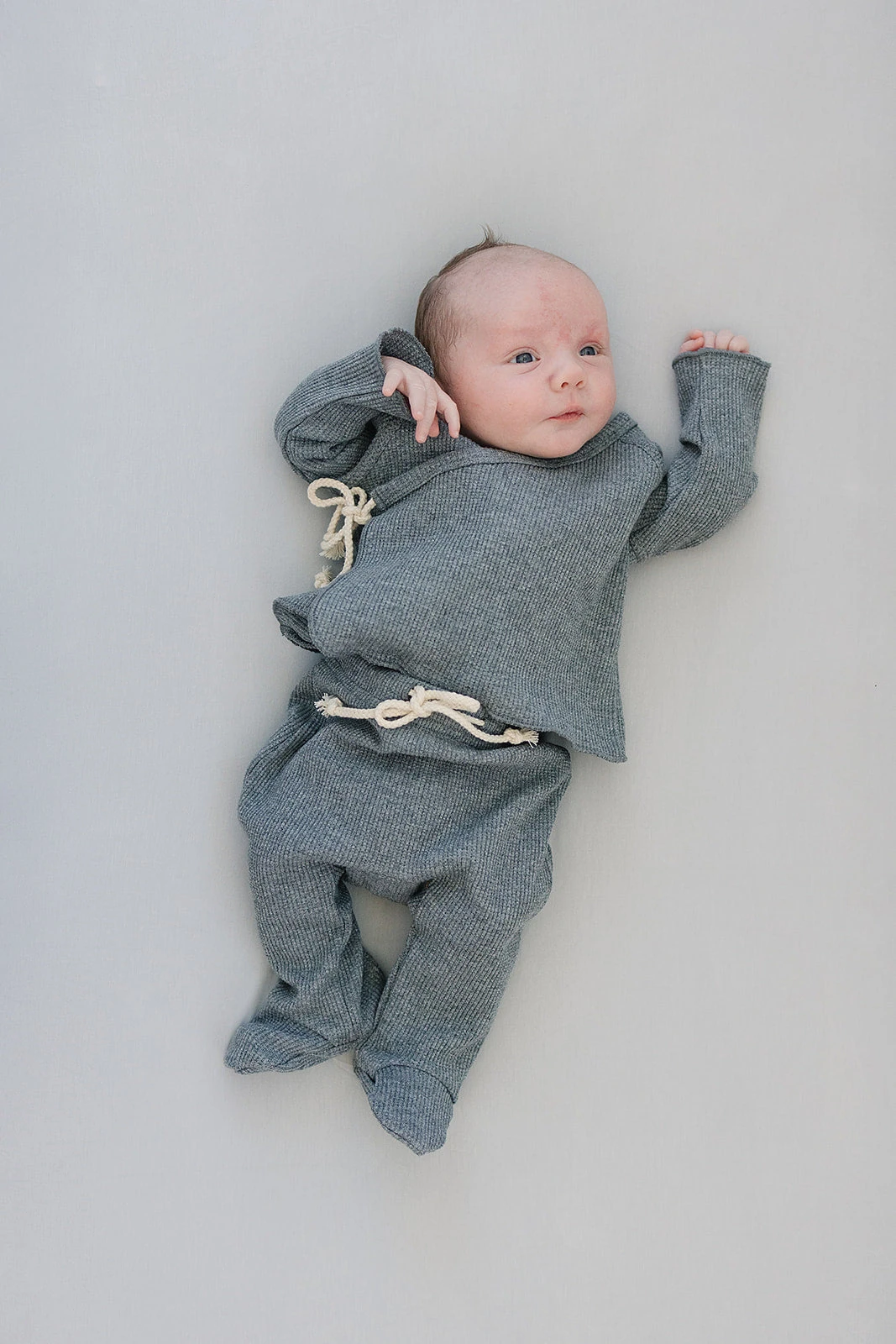 Bamboo Stretch Crib Sheet | Stone 2 Bamboo Stretch Crib Sheet | Stone - Image 2