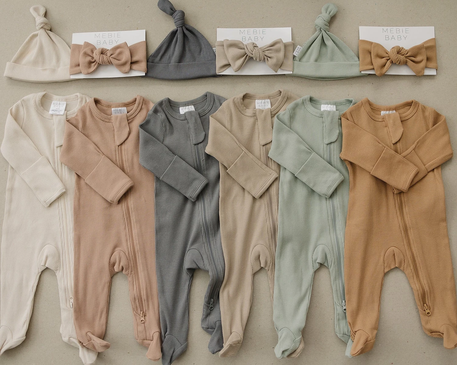 Organic Cotton Ribbed Zipper | Cafe 4 Organic Cotton Ribbed Zipper | Cafe - Image 4