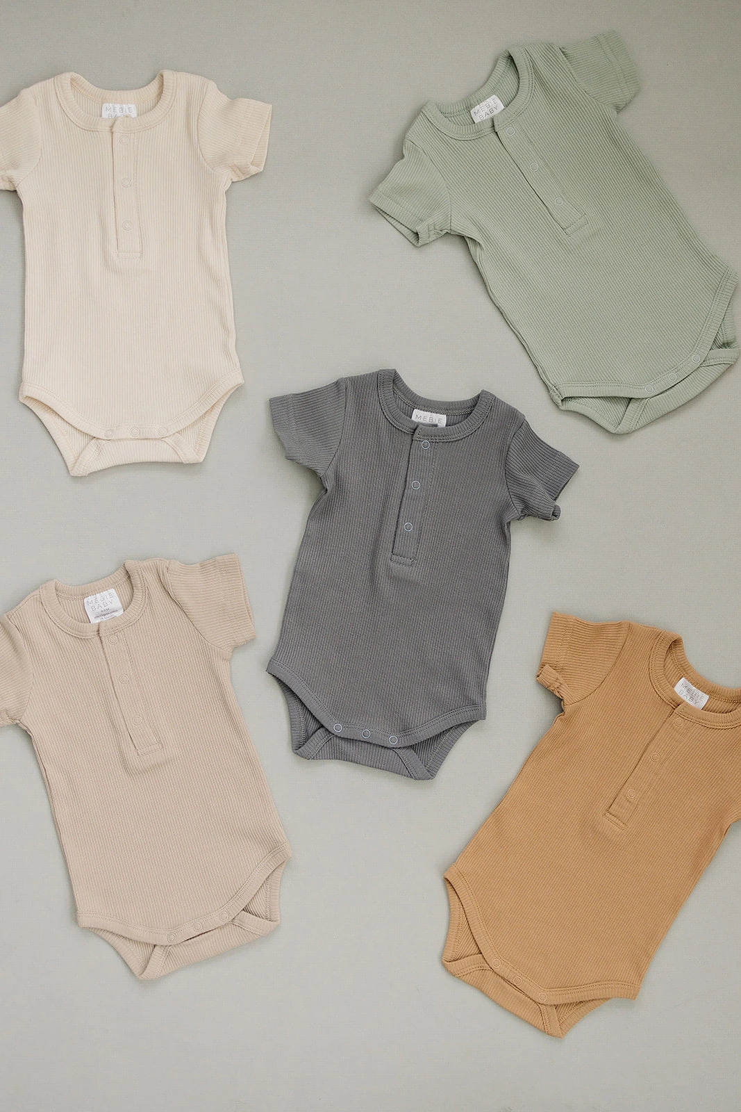 Organic Cotton Ribbed Snap Bodysuit | Cafe 4 Organic Cotton Ribbed Snap Bodysuit | Cafe - Image 4