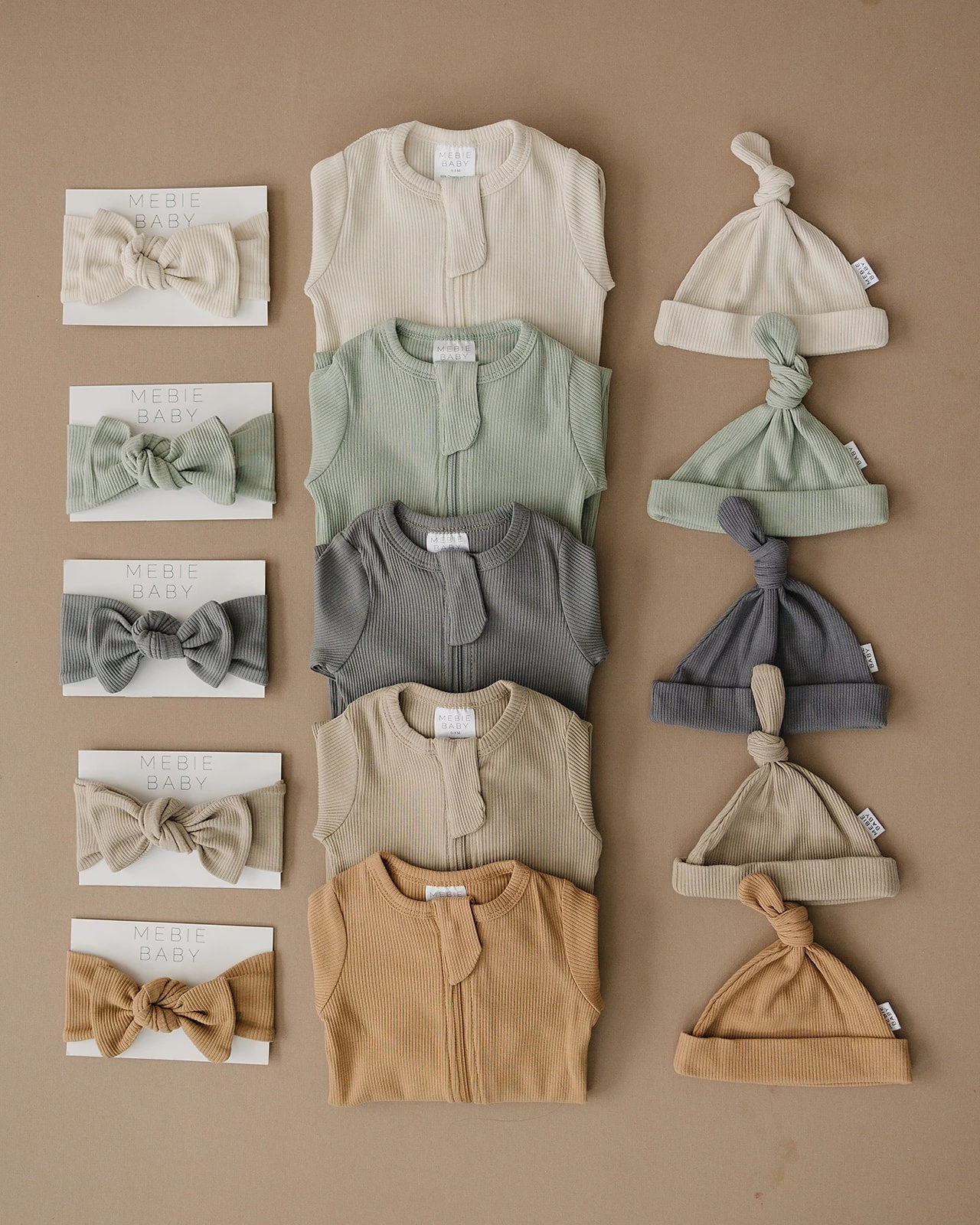 Organic Ribbed Newborn Knot Hat | Cafe 4 Organic Ribbed Newborn Knot Hat | Cafe - Image 4