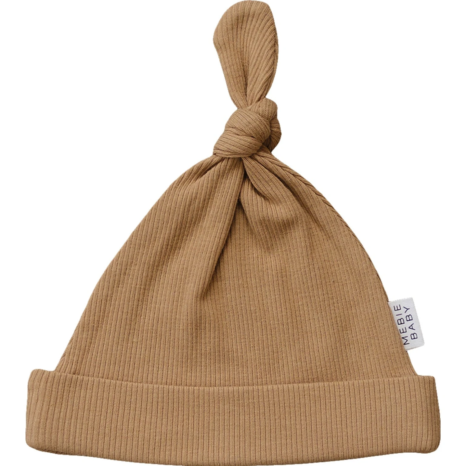 Organic Ribbed Newborn Knot Hat | Cafe 1 Organic Ribbed Newborn Knot Hat | Cafe