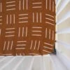 Muslin Crib Sheet | Mustard Mudcloth