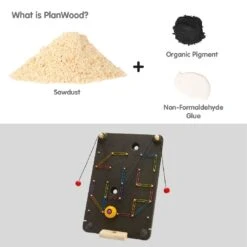 PlanToys Wall Ball Game 21 PlanToys Wall Ball Game -Tiny Baby Essentials Store 4647 info PlanWood