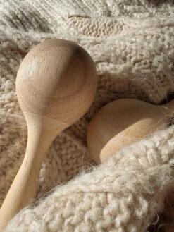 Handmade Oak Wooden Maraca