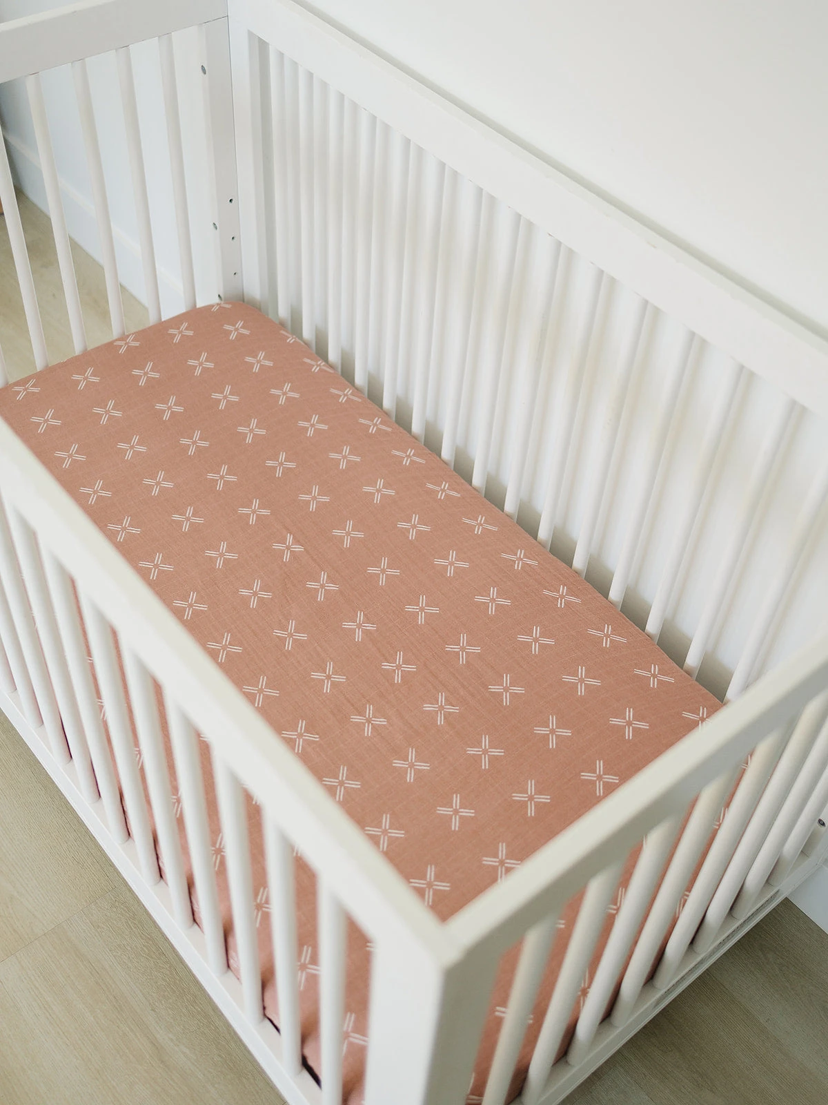 Muslin Crib Sheet | Just Peachy 2 Muslin Crib Sheet | Just Peachy - Image 2