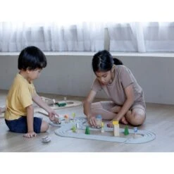 PlanToys Rubber Road & Rail Set - Medium -Tiny Baby Essentials Store 6209 Lifestyle 04