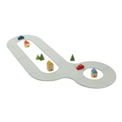 PlanToys Rubber Road & Rail Set - Medium -Tiny Baby Essentials Store 6209 Packshot 03