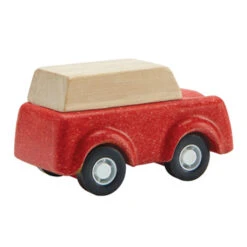 Plantoys Red SUV -Tiny Baby Essentials Store 6281 PlanToys Red SUV Pretend Play 3yrs Wooden toys Education toys Safety Toys Non toxic 1