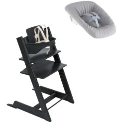 Stokke Tripp Trapp High Chair² With Newborn Set -Tiny Baby Essentials Store 661200 Black LeadImage