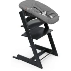 Stokke Tripp Trapp High Chair² With Newborn Set -Tiny Baby Essentials Store 688600 Black 2