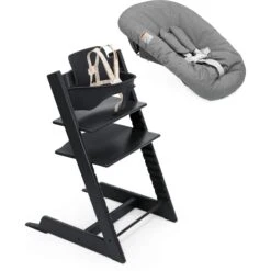 Stokke Tripp Trapp High Chair² With Newborn Set -Tiny Baby Essentials Store 688600 Black leadimage