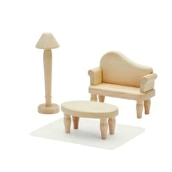 PlanToys Victorian Furniture Set -Tiny Baby Essentials Store 7359 Packshot 06