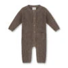 Pocket & Button Chunky Sweater Knit Baby Jumpsuit