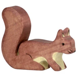Holztiger Wooden Standing Brown Squirrel