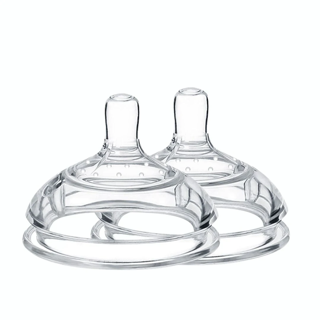 Haakaa Gen 3 Silicone Bottle Anti-Colic Nipple 2 Pk 2 Haakaa Gen 3 Silicone Bottle Anti-Colic Nipple 2 Pk - Image 2