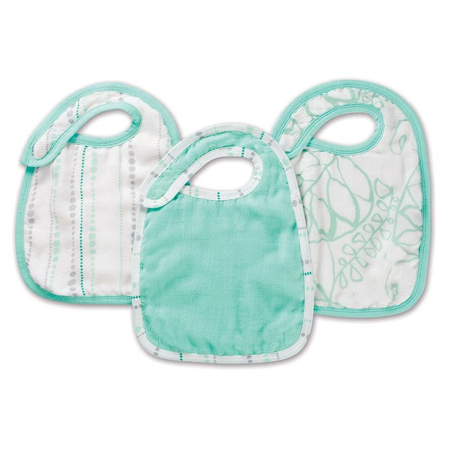 Aden + Anais Silky Soft Snap Bib | Azure 1 Aden + Anais Silky Soft Snap Bib | Azure