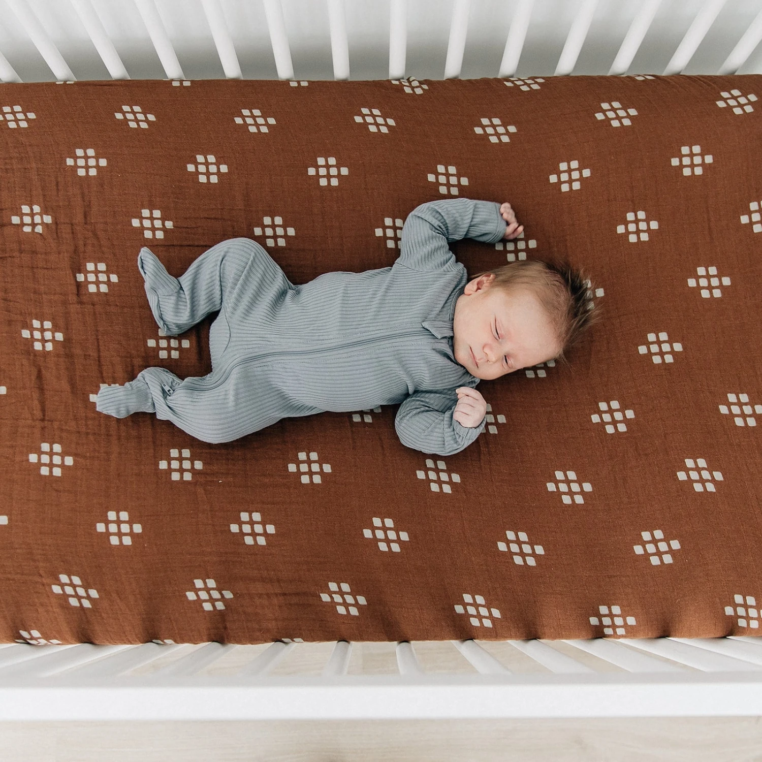 Muslin Crib Sheet | Chestnut Textiles 3 Muslin Crib Sheet | Chestnut Textiles - Image 3