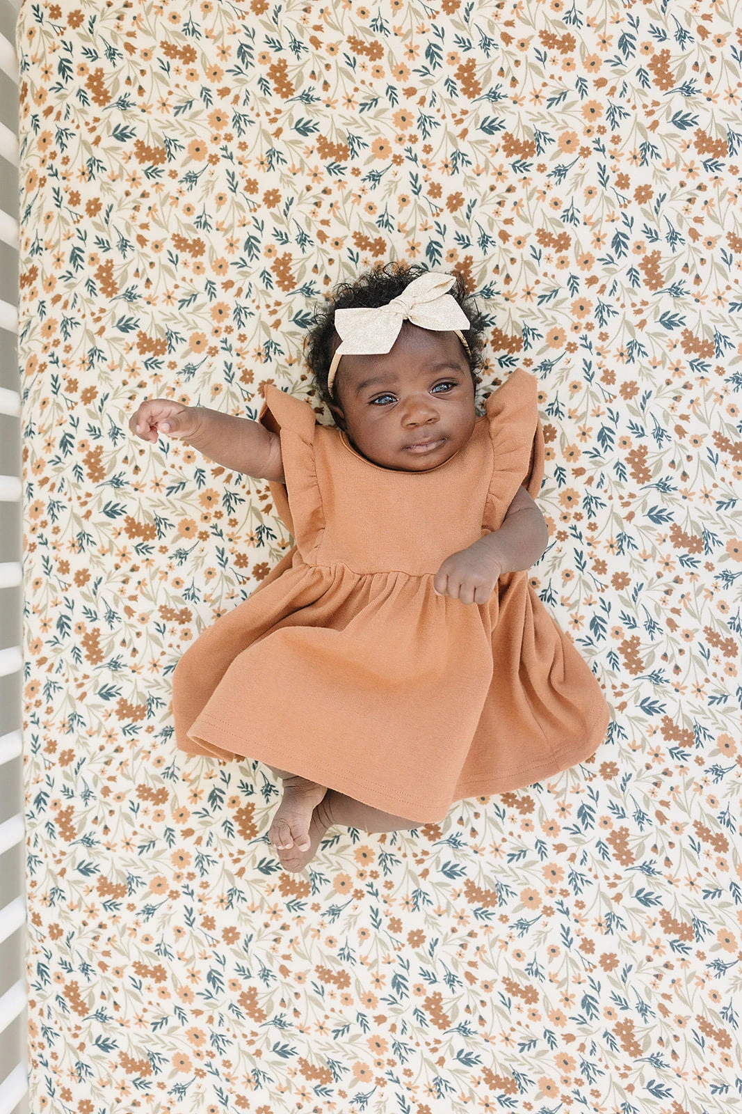 Muslin Crib Sheet | Harvest Floral 6 Muslin Crib Sheet | Harvest Floral - Image 6