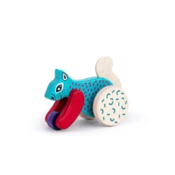 Squirrel On Wheels 6 Squirrel On Wheels -Tiny Baby Essentials Store BAJO PULL ALONG TOY BLUE SQUIREL
