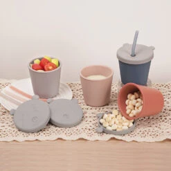 Haakaa Jolly Hippo Silicone Sippy Cup 1 Pk -Tiny Baby Essentials Store BHK151 10