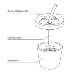 Haakaa Jolly Hippo Silicone Sippy Cup 1 Pk -Tiny Baby Essentials Store BHK151 12