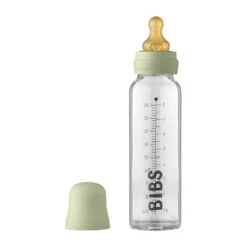 BIBS Glass Baby Bottle Set -Tiny Baby Essentials Store BIBS 225ml Glass Baby Bottle sage green f7a22184 f781 4fd6 9669 a7264834d115