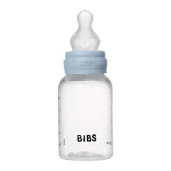 BIBS Baby Blue Baby Bottle | Silicone Nipple -Tiny Baby Essentials Store BIBS Baby Blue 150ml silicone baby bottles