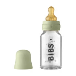 BIBS Glass Baby Bottle Set -Tiny Baby Essentials Store BIBS Sage Green Glass Baby Bottle 110ml 839732aa 383a 4cb3 b7b2 9f0ceec01a6a