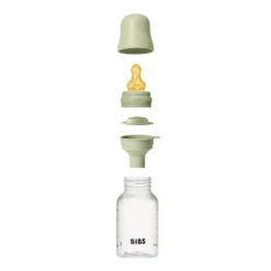 BIBS Baby Bottle | Latex Nipple 20 BIBS Baby Bottle | Latex Nipple -Tiny Baby Essentials Store BIBS sage green 150ml baby bottle