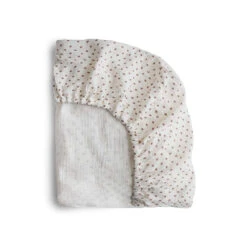 Mushie Mini Crib Sheet 31 Mushie Mini Crib Sheet -Tiny Baby Essentials Store BLOOM MiniCribSheet Folded1