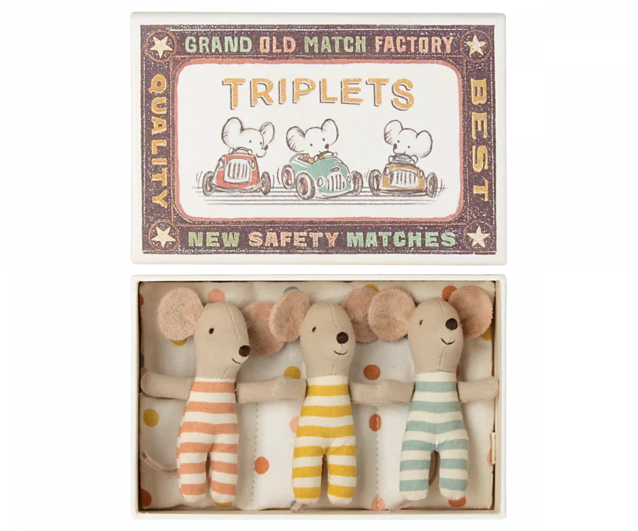 Maileg Baby Mice Triplets In Matchbox 1 Maileg Baby Mice Triplets In Matchbox