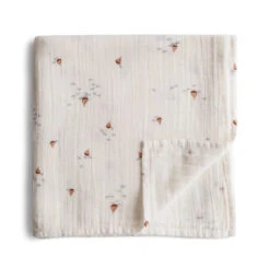 Mushie Organic Cotton Swaddle Blanket