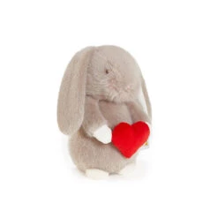 Valentine Love You Too Bunny | Gray -Tiny Baby Essentials Store Bunny by the bay valentines special stuffed animal plush toy