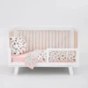 Cotton Muslin Toddler Bedding 3 Piece Set - Butterflies
