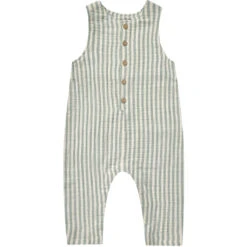 Button Jumpsuit | Summer Stripe
